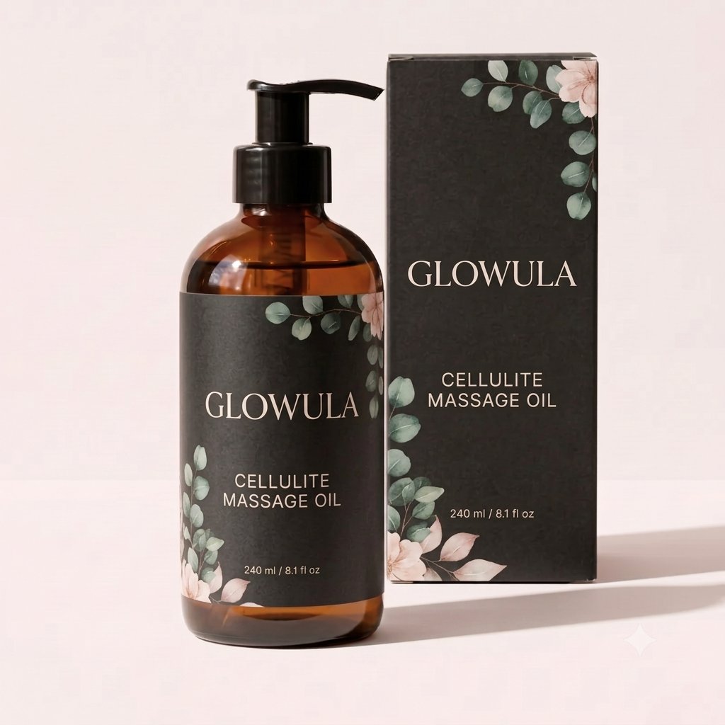 Glowula Cellulite Massage Oil bottle